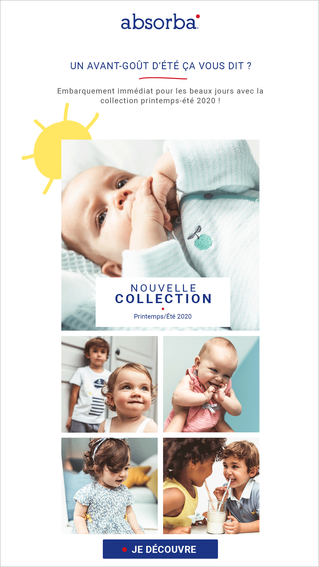 newsletter absorba nouvelle collection