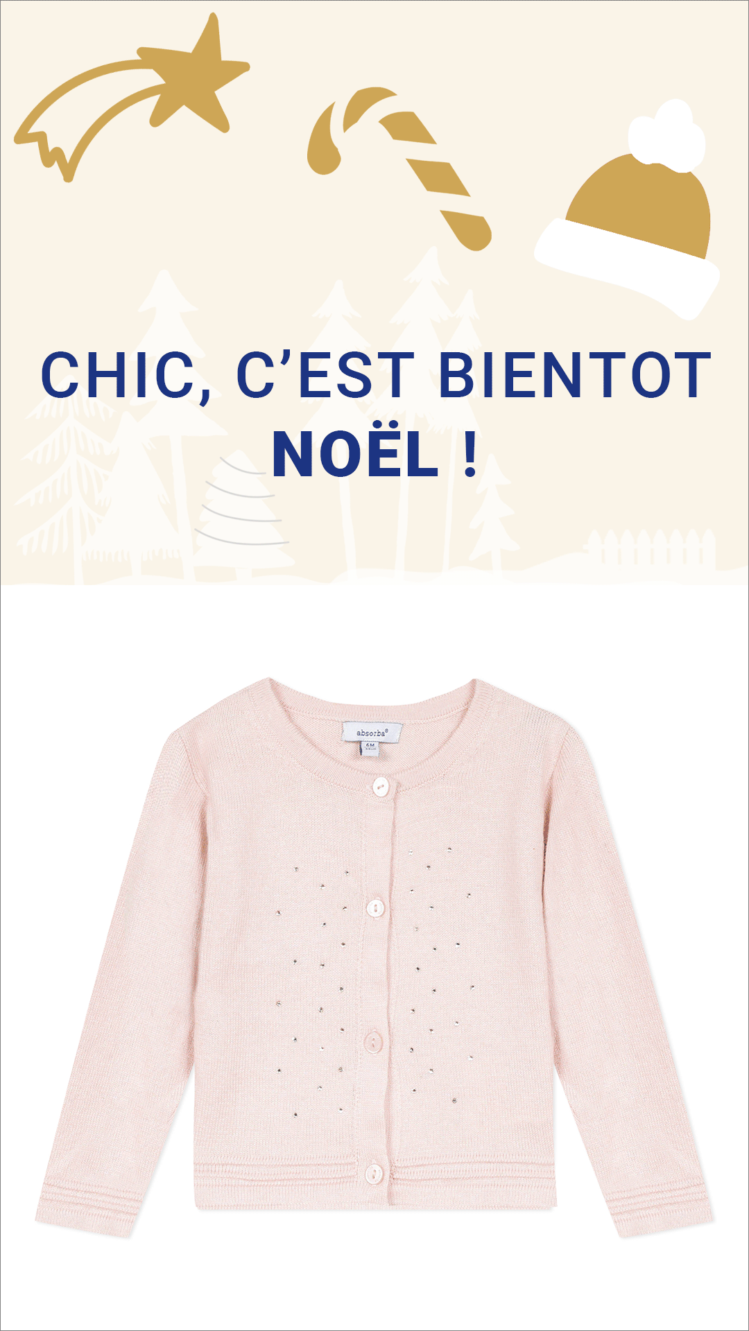 bannière instagram Noel Chic Absorba
