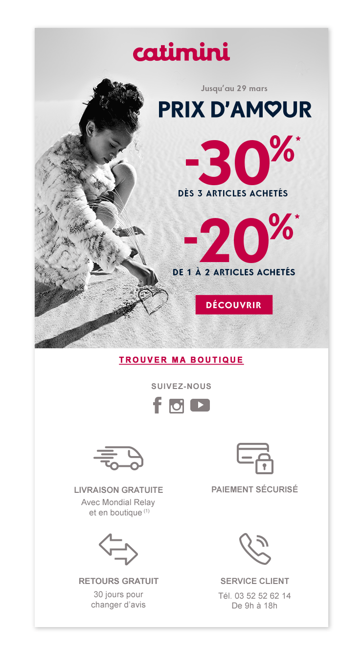 newsletter Prix d'Amour Catimini